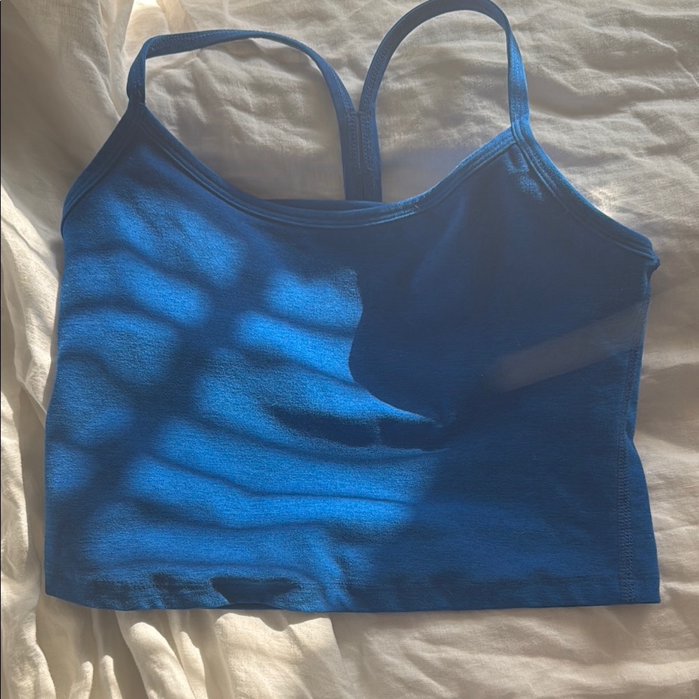 Beyond Yoga Blue Tank Top with Scoop Neckline